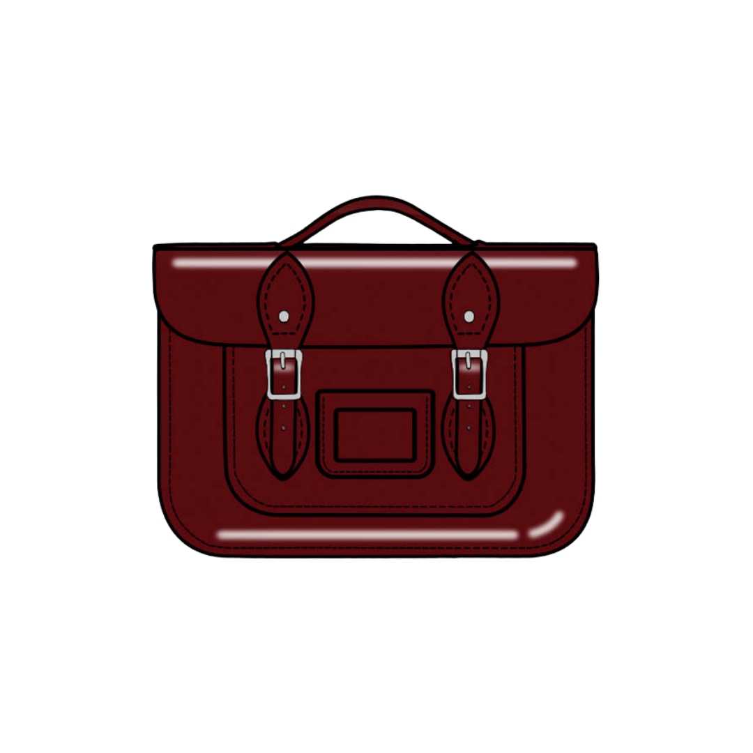 11 inch leather satchel hot sale