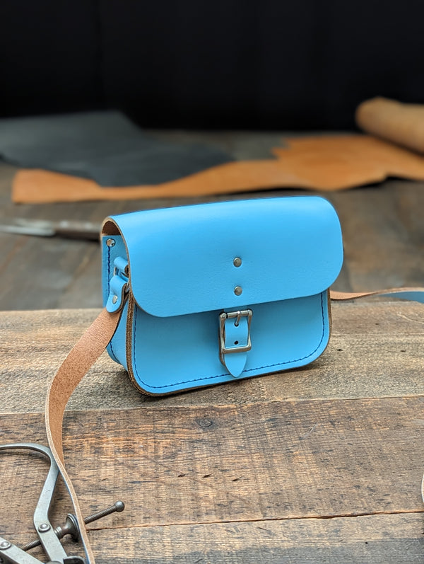 Eco-Hipster made from Baby Blue Leather (MMRP USD$105) – The Leather  Satchel Co. (USA)